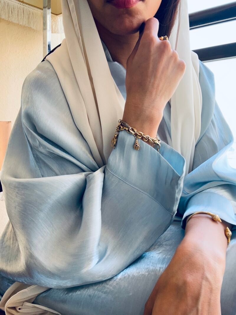 bisht butterfly silk abaya Samah Collection