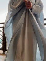 bisht butterfly silk abaya Samah Collection