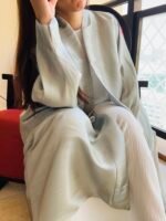 bisht butterfly silk abaya Samah Collection