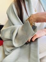 bisht butterfly silk abaya Samah Collection