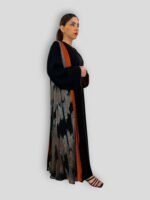 kloosh abaya Amber Black jet black