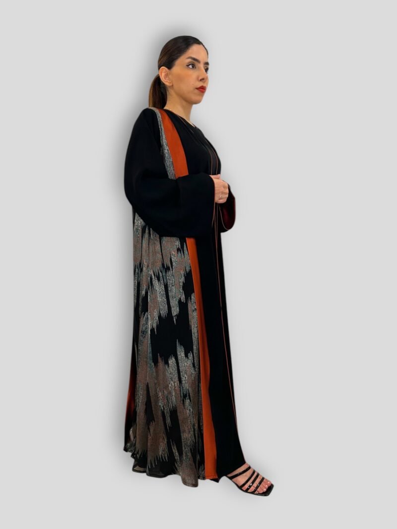kloosh abaya Amber Black jet black