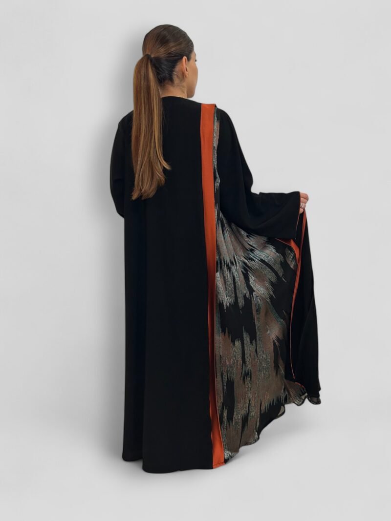 kloosh abaya Amber Black jet black