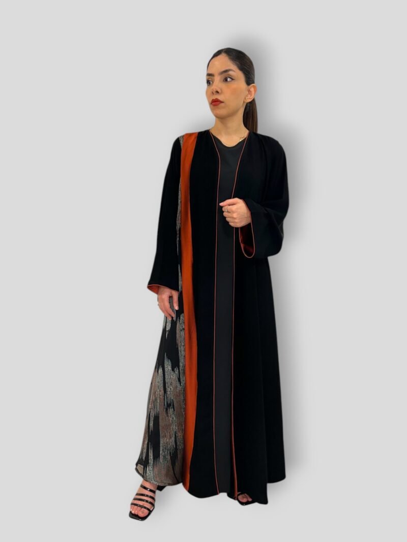 Amber Black in Jet Black kloosh abaya Amber Black jet black
