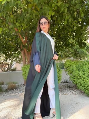 bisht butterfly abaya Three for Green