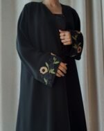 classic abaya Blooming Harmony black