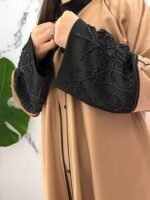 classic abaya with embroidered
