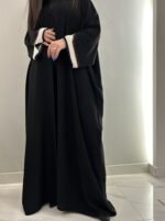butterfly abaya Artistic Aura black
