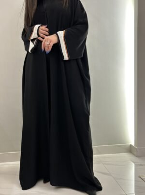 butterfly abaya Artistic Aura black