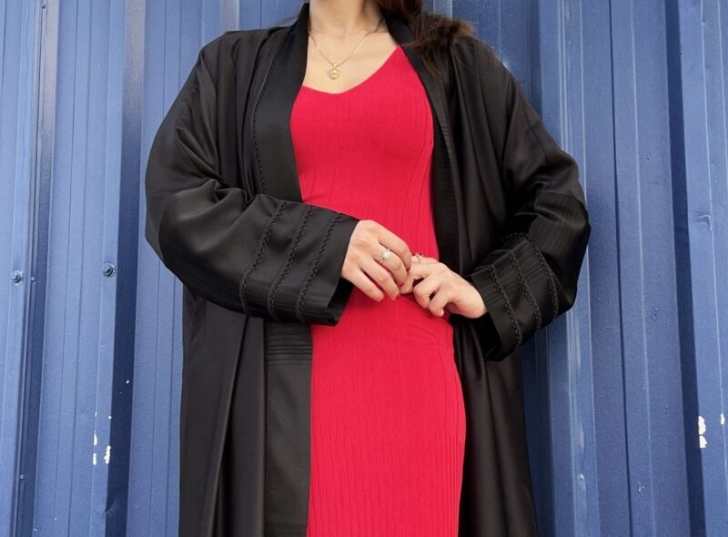 silk abaya Silk’s Subtle Grace black