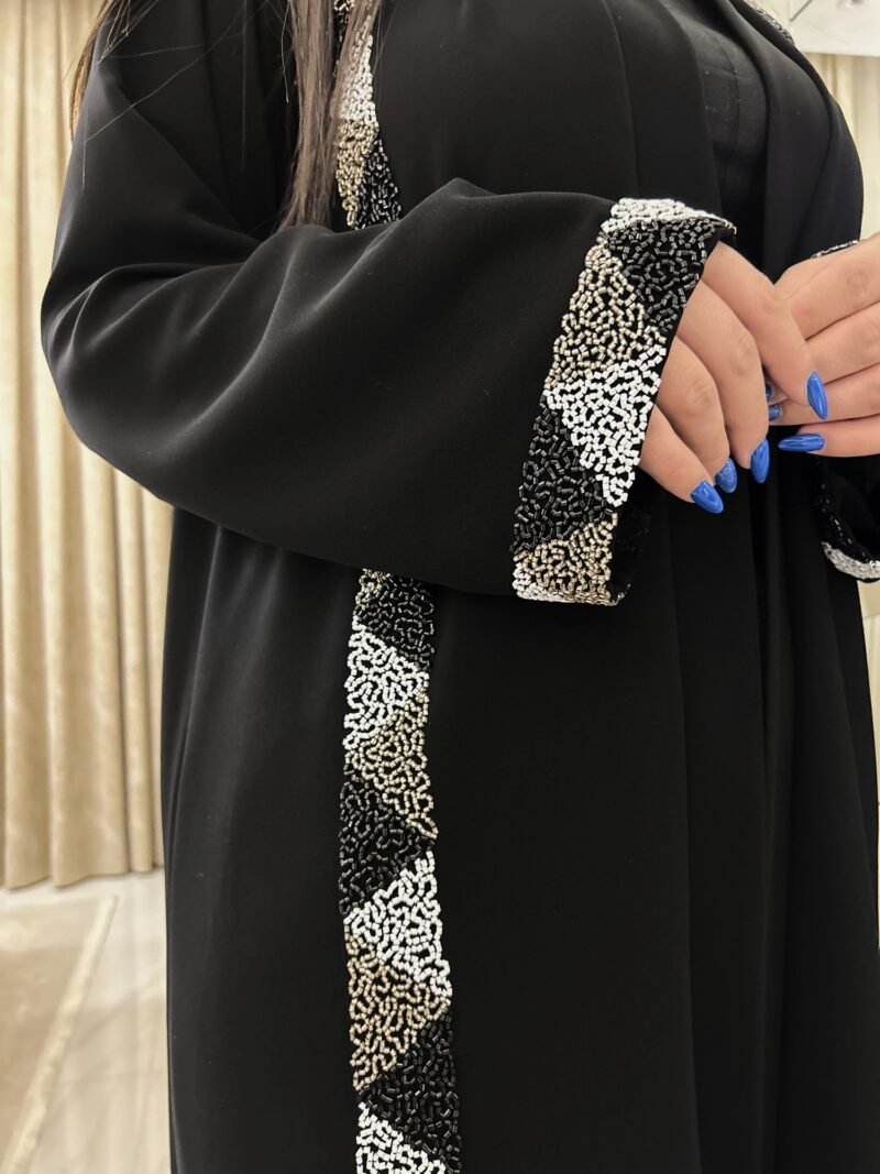 kloosh abaya Beaded Elegance black