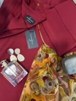 kloosh abaya with Pakistani Kashmir panel