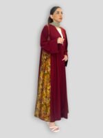 kloosh abaya with Pakistani Kashmir panel