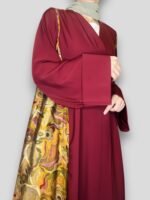 kloosh abaya with Pakistani Kashmir panel